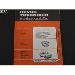 Simca 1100 Revue technique.