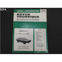 Revue technique automobile RTA Renault 17 TL et TS 